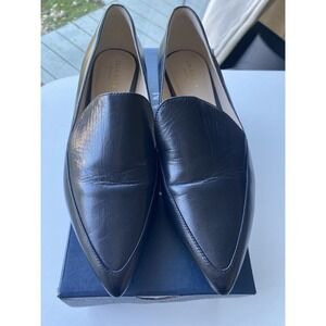 Cole Haan Women's Black Brie Skimmer Pointed Toe Flats Sz 8 Leather